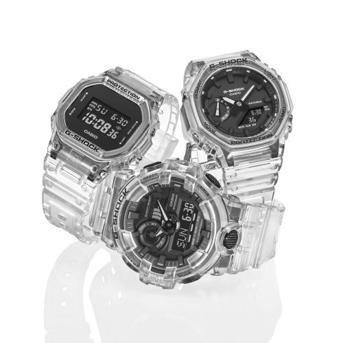 G-Shock Skeleton Black & White | Photos des montres transparentes